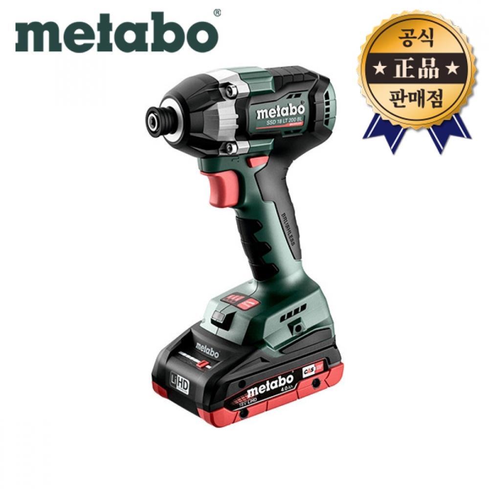 

Ударный винтоверт Metabo 18 В BL SSD 18 LT 200 BL 4.0Ahx2