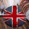 British Flag Artwork Round Rug for Livingroom,Bedroom, Palyroom, Chair Rug, Area Rug, Circle Carpet, Fan Christmas Gift