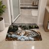 Non-Slip Cat Puppy Printed Mat Anti-fouling Cartoon Carpet Funny Home Decor Carpet  Bedrooms