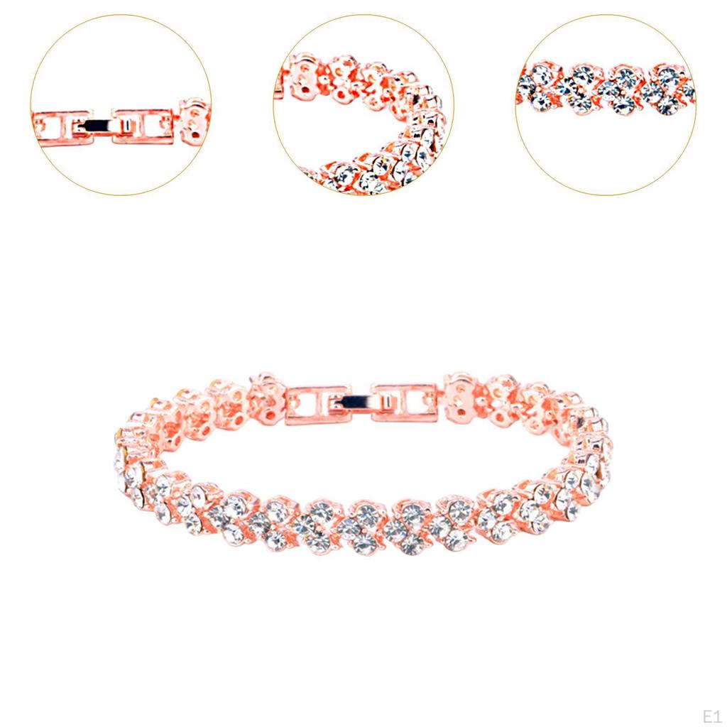 Chaîne Bracelet Femme Élégant Bijoux de Mode Strass pour Été Soirée Costumée Anniversaire