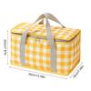 Insulated Picnic Bag with Zippered Top Reusable Beach Coolers Bag Large Capacity Insulated Camping Coolers Storage Bag