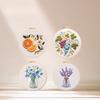 1set Fruit and Flower Embroidery Series DIY Embroidery Materials, Including Tools, Suitable for Beginners, Hand Embroidery Fabric Material Set