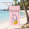 Lulu the Piggy Custom Name Printed Beach Towel Personalized Soft Towel For Swimming Beach Travel