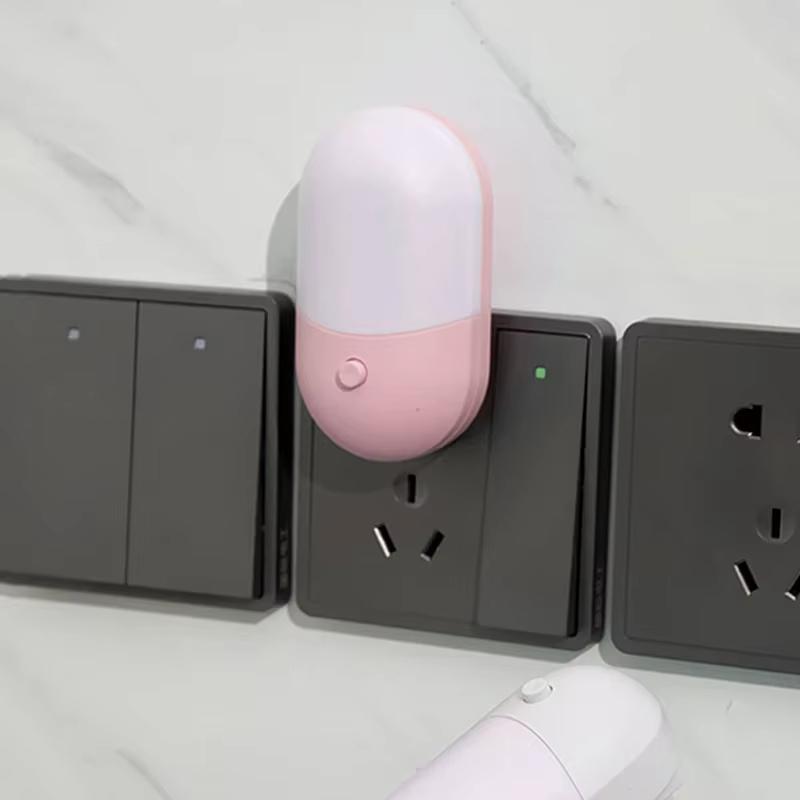 1-4PCS Mini LED Night Light Bedside Lamp EU US Plug Eye Protection Night Light Kids Gift For Bedroom Living Room Baby Feeding