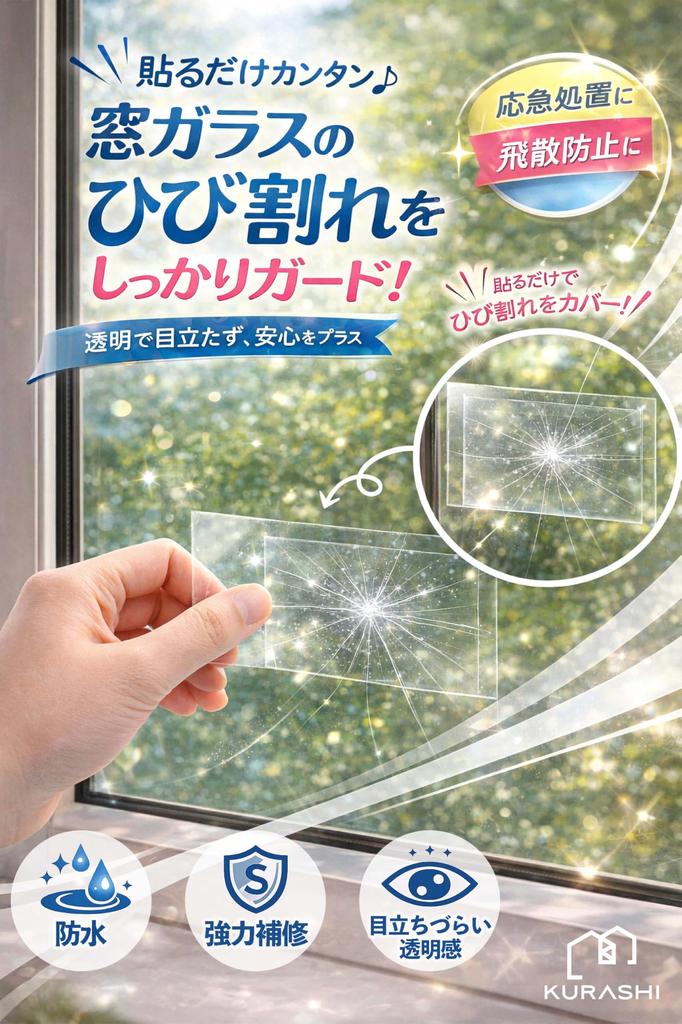 KURASHI Strong Waterproof Outdoor Repair for Gap Mold Water Leak Strong 5cm Wide x Thickness Tape, Use, Transparent, Tape, Stovetops, Filling,