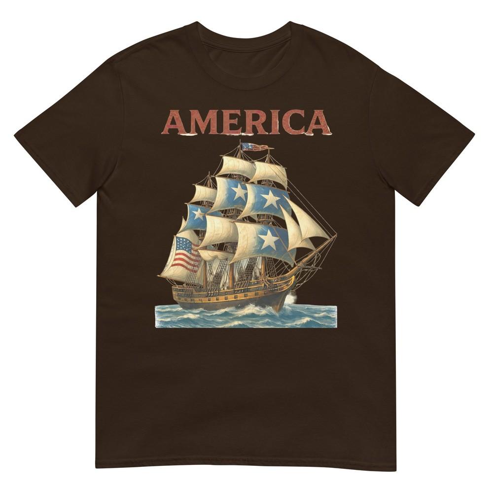 Patriotic Tall Ship America 17762026 250th Birthday TShirt