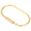 6 Pack Oval Key Ring Holder Brass Carabiner Key Organizer Screw Lock Keychain  Everyday Carry