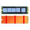 JEYI M.2 NVMe Copper Heat Sink with Thermal Pad and Rubber Straps for 2280 SSD Laptops Cooling Heatsink