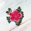 Fashion Elegant Peony Embroidery Patch Floral Embroidery Large Flower Patch Sewing Accessories