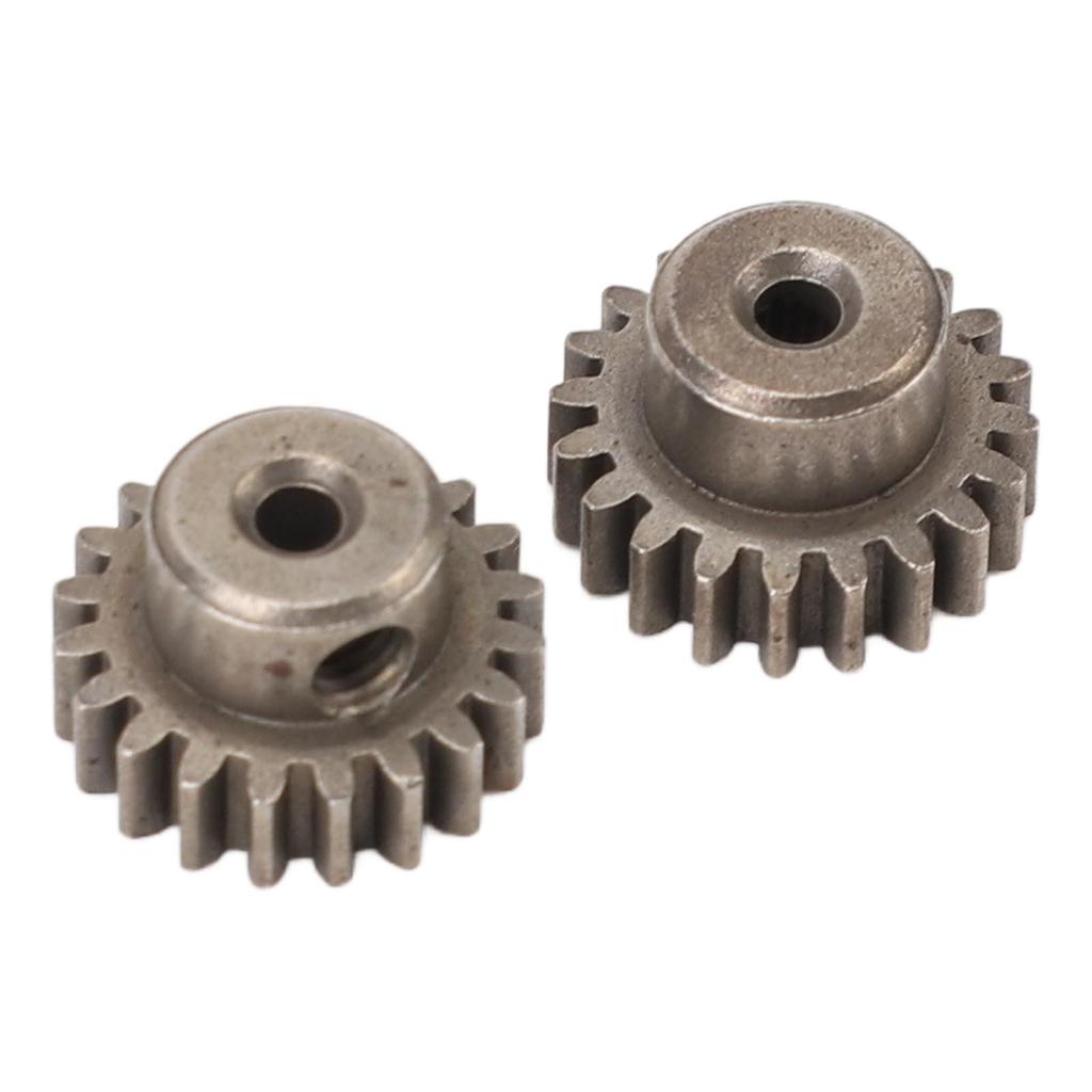 2Pcs RC Motor Gear Set Easy to Install M0.6 20T Steel Pinion Motor Gears for 112 116 Remote
