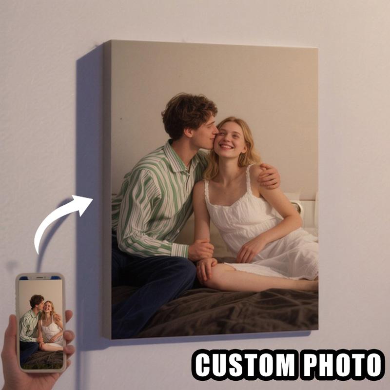 Poster personalizabil pe pânză, neînrămat, personalizat, personalizează-ți fotografia, împărtășește-ți amintirile preferate, cadou pentru prieteni și familie, artă murală, decor pentru casă
