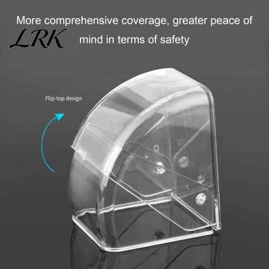 Home Security Doorbell Accessory Weatherproof Cover, Transparent Rain Shield for Wireless Guard Outdoor, Waterproof Protective Case Wall Mounted Bell