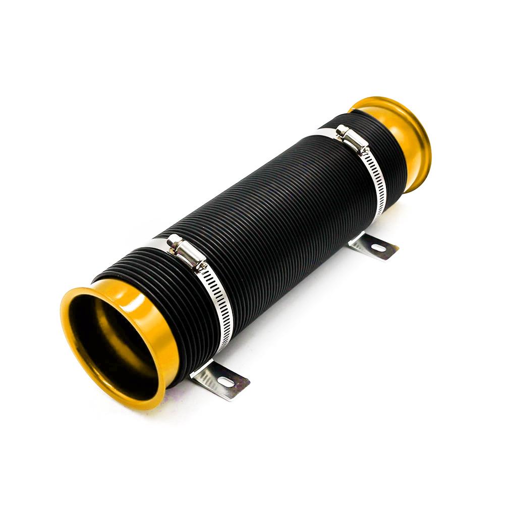 

76 мм Автомобильные принадлежности для модификации Телескопическая труба Вентиляционная труба Впускной воздуховод Расширяемый Комплект впуска холодного воздуха