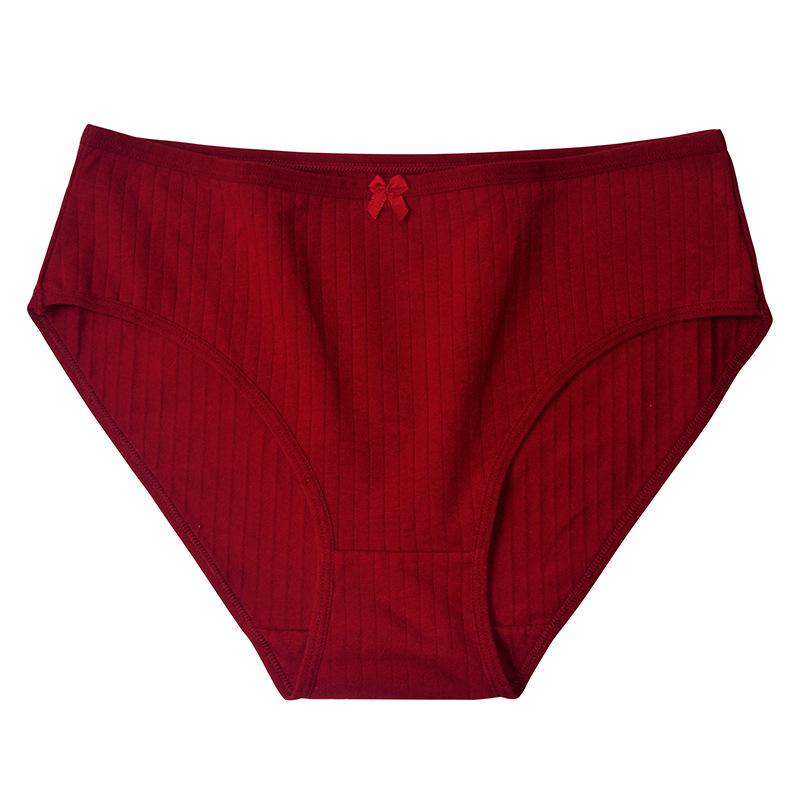 Plus Size High Waist Pure Cotton Women's Panties - Mommy Triangle Style, Autumn Collection