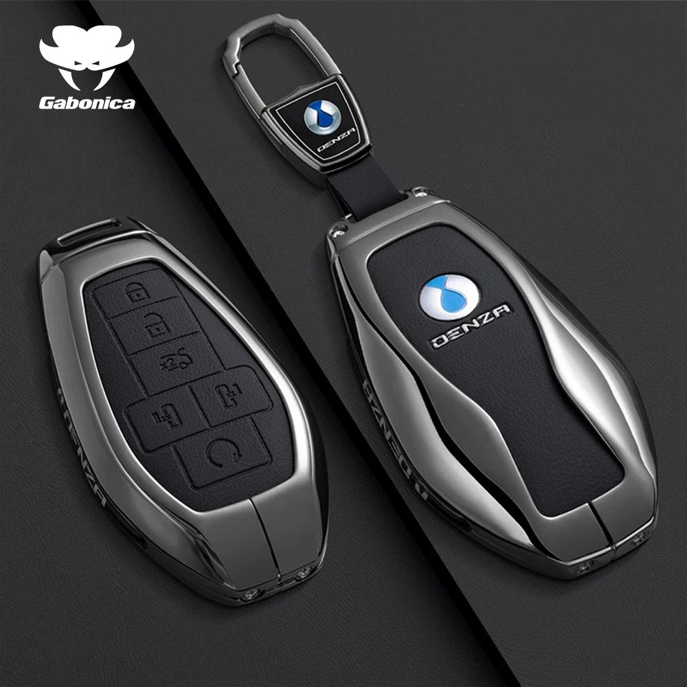 Fashion Car Key Case For Denza N9 D9 B5 B8   Keychain Smart Remote Protection Cover Shell Housing Holder Fob Accessories