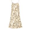Shangdubila French Print Strappy Midi Dress