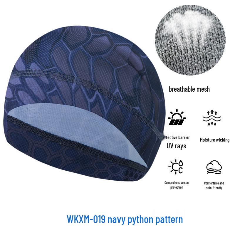 Sommer Mesh Sonnenschutz Radfahren Skull Cap - Atmungsaktiv Hochelastisch Eis Seide Sport Liner