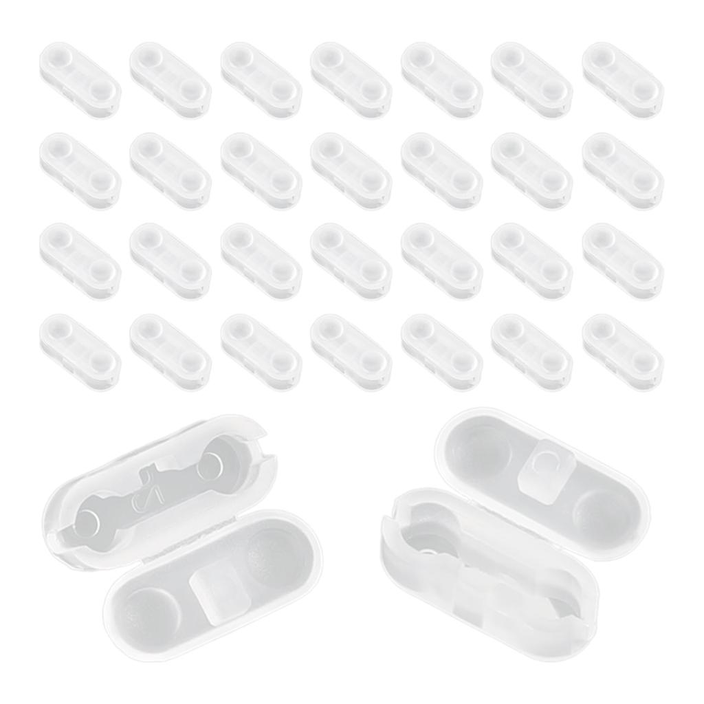 30/300PCS Clear Bead Chain Stops for Vertical Blinds Adjustable Curtain Chain Clips Replacement Parts