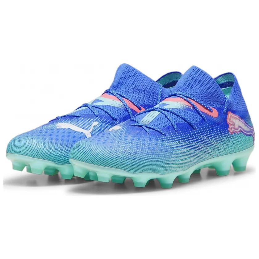 Puma Future 7 Ultimate Sports Comfort AG HG Football Shoes Unisex Football Shoes Blue Green 107921-01