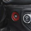 Red Carbon Engine Start Stop Button Cover Accessories For Gladiator JT/JL 18-25