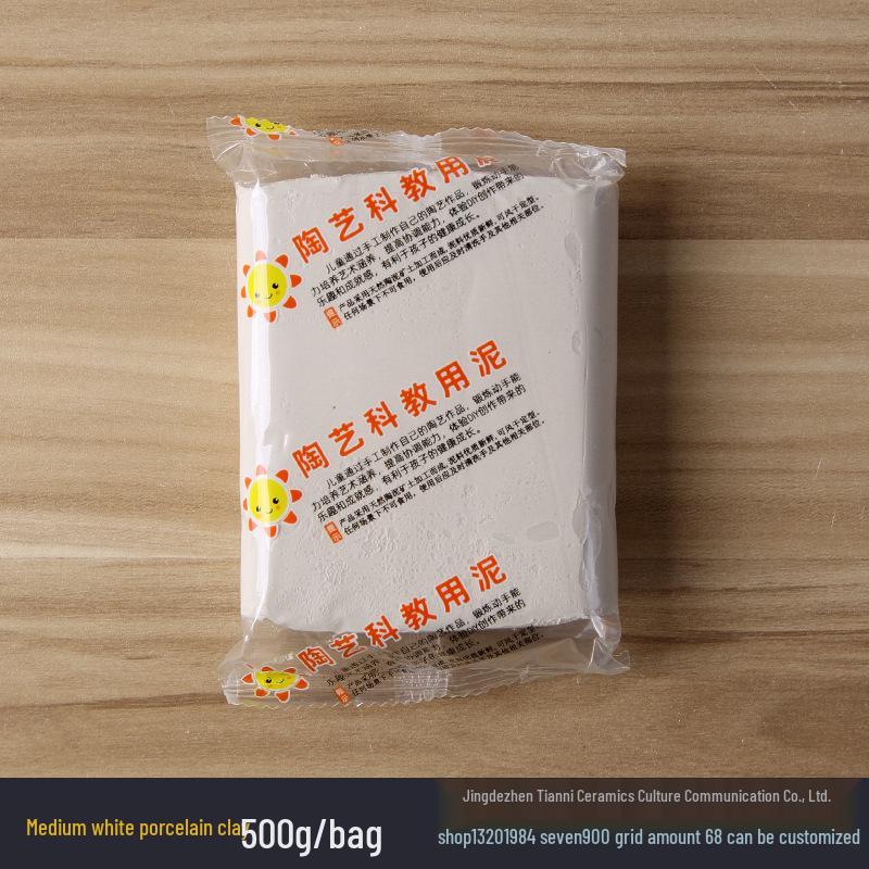 Argilă polimerică Jingdezhen High White fără coacere pentru sculptură manuală și roți de olărit pentru copii