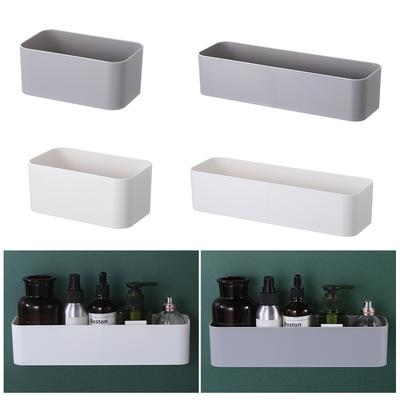 Wall Mounted Organizer Makeup Table Storage Box Shelf Adhesive Hanger Kitchen Bathroom Storage Rack Drawer Organizer Container