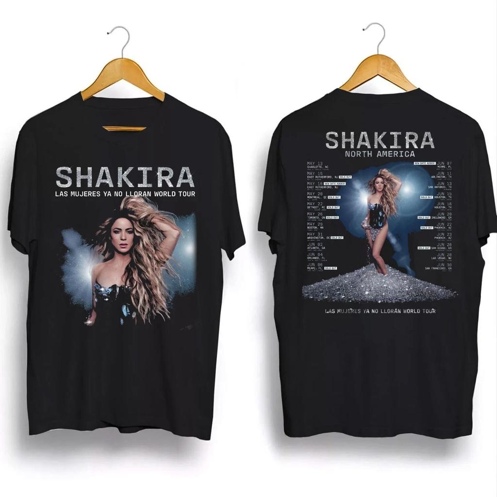 SALDI - Maglietta Concerto Shakira 2025, Maglietta Tour Mondiale Las Mujeres Ya No Lloran