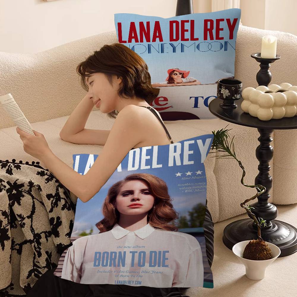 Black And Pink Lana Del Rey Personalized Pillow Cover Kids Bedroom Wild Party Decor Pillowcase Kid Birthday Shower Gift