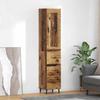 Highboard Reclaimed Wood 34.5 x 34 x 180 cm Engineered Wood