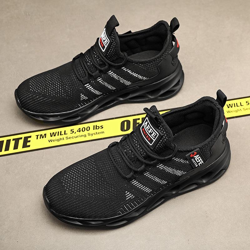 40-47 Pánské Velké Velikosti Lehké Prodyšné Síťované Boty Pánské Tenisky Běžecké Boty se Vzduchovým Polštářem Síťované Boty