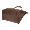Longchamp Le Pliage Solid Logo Snap Zipper Foldable Nylon Canvas Dumpling Bag Tote Shoulder Bag Women Bags Ebony 2605089P81