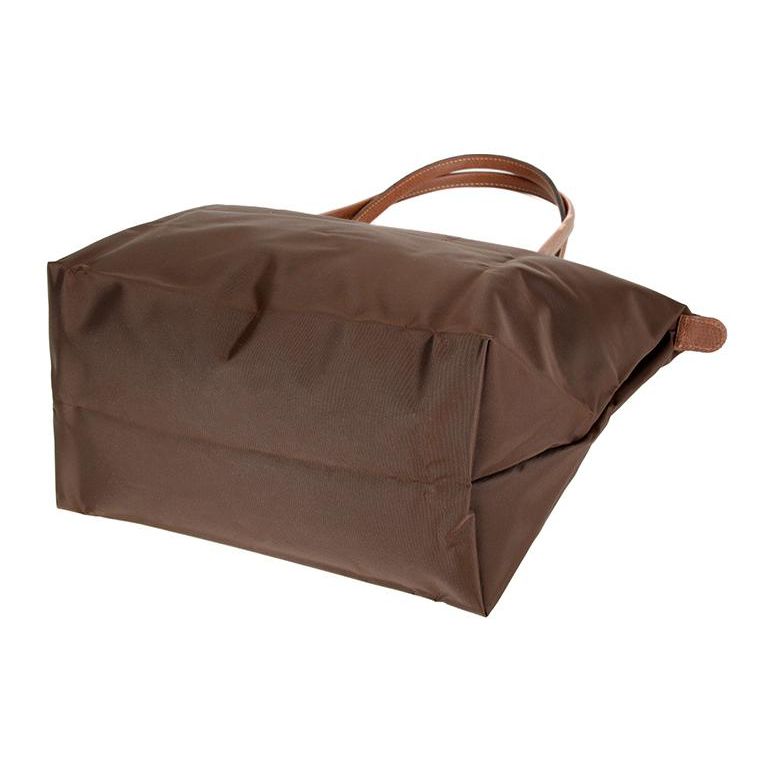 Longchamp Le Pliage Solid Logo Snap Zipper Foldable Nylon Canvas Dumpling Bag Tote Shoulder Bag Women Bags Ebony 2605089P81