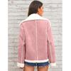 Giacca di Pelliccia Sintetica con Collo a Revers Autunnale e Invernale Nuova Moda Europea e Americana Cappotto Caldo Integrato Pelliccia Donna