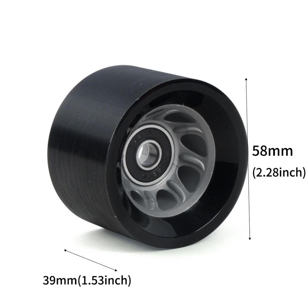 GZXB Pack of 8 58x39mm Roller Skate 90A and 92A Quad Skate Wheels with Ideal for Outdoor Skates or Skateboard Accessories Wheels, Bearings. Double-row