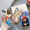 Cute P-Paddingtons Bear For IPhone 14 13 12 Mini 11 Pro XS Max X XR 14 Plus Tempered Glass Cover
