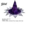 Lightweight Stage Performance Headpiece Halloween Witch Hat for Women Gothic Mesh Rose Flower Decorative Floral Masquerade Wizard Costume,