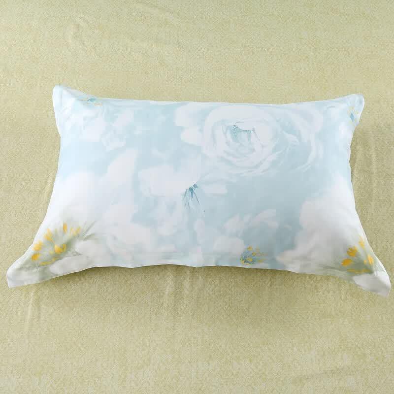 Mercury Home Textiles Hongmeng Brushed Linen 4-Piece Bedding Set