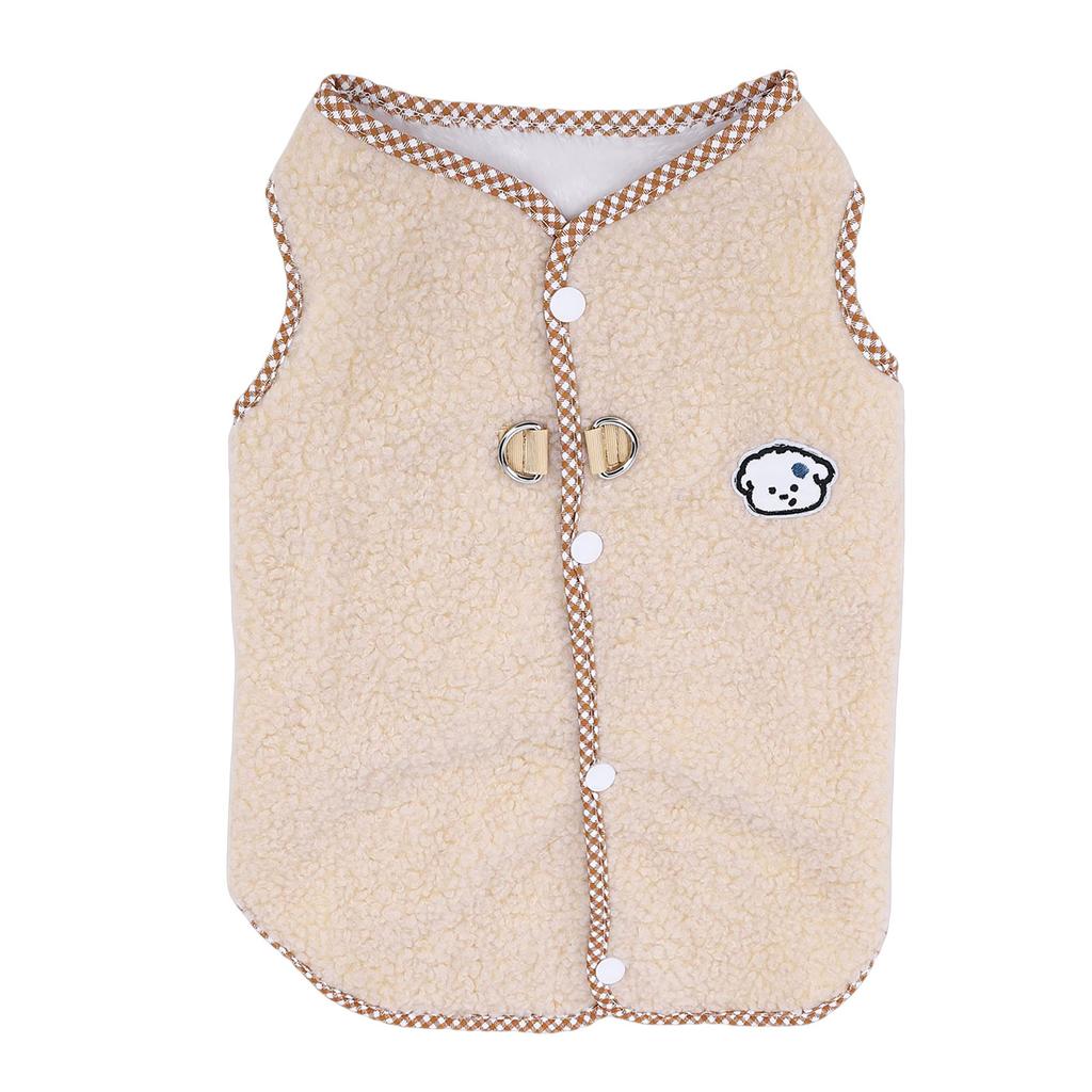 Dog Winter Jacket Wind Proof Soft Comfortable Warm Fleece Vest Dog Sweater for Home Outdoor