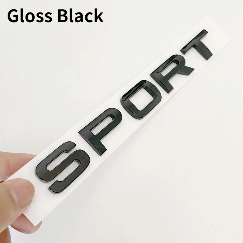 1Pc 3D ABS SPORT Letters Emblem Car Rear Trunk Badge For Discovery Evoque Range Rover L494 L320 Sport Sticker Accessories