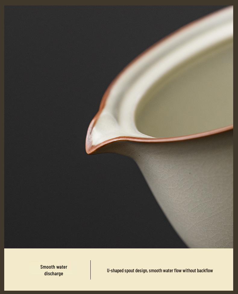 Portable Ceramic Tea Set: One Pot & Three Cups for Outdoor and Business Gifts
