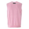 ONITSUKA TIGER Knit Vest Solid Color Sleeveless Round Neck Knitted Pullover Unisex Vest Pink 2183B366-700