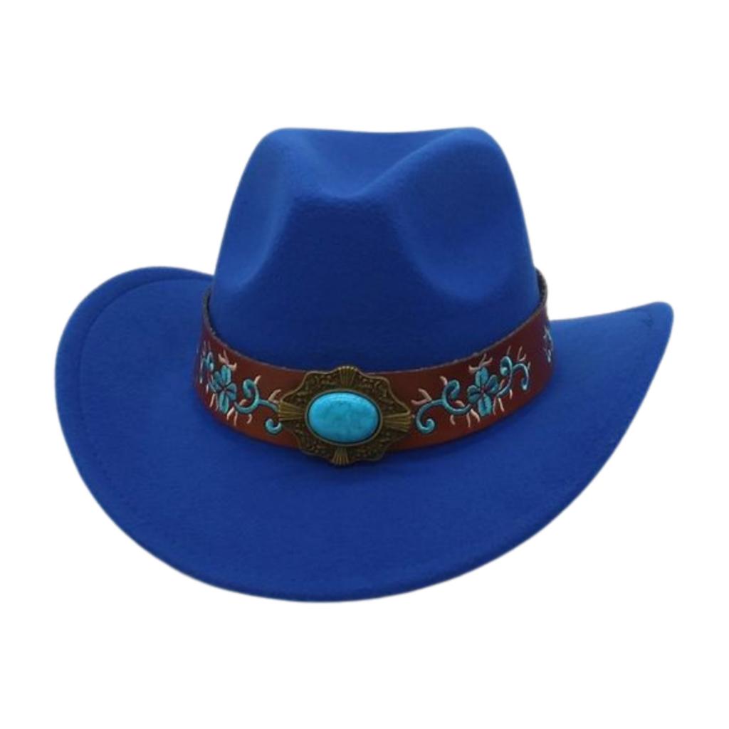 Felt Hat Outdoor Vintage Jazz Hat Vacation Travel British West Cowboy Hat