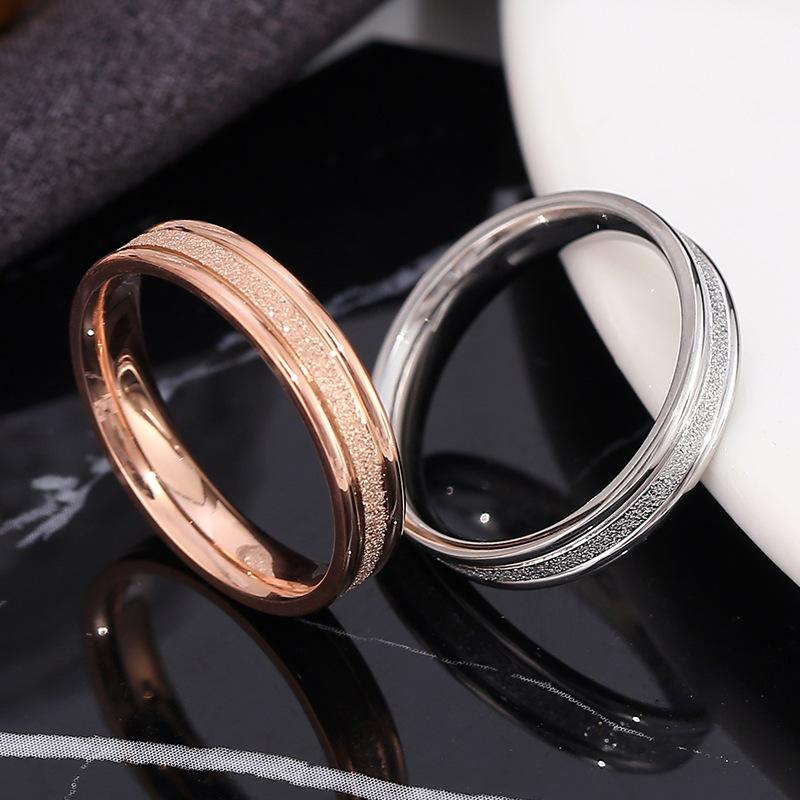 European and American Fashionable and Simple Titanium Steel Internal Pressure Ring Cold Style Tempered