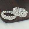 2023 Korean Style Pearl & Rhinestone Open Bangle for Women
