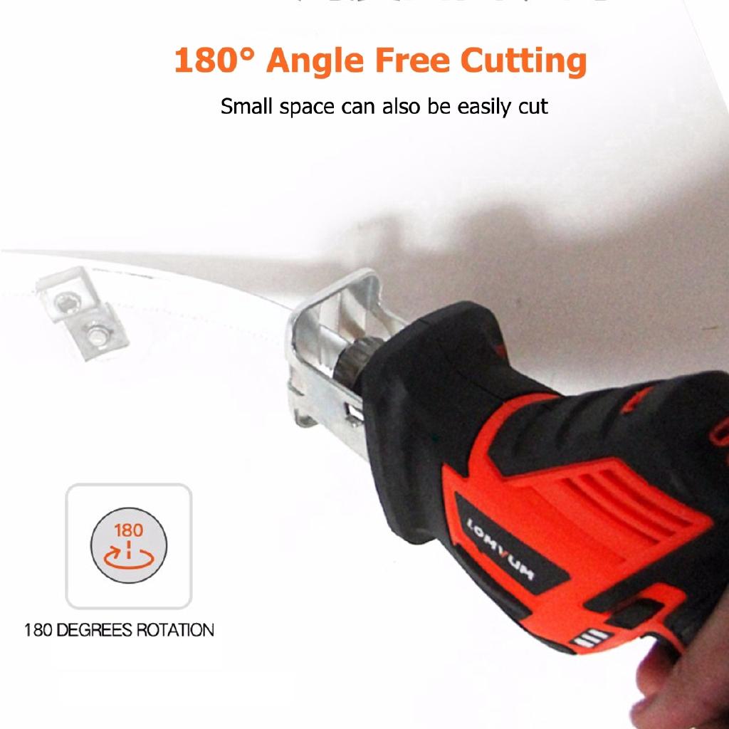 3000RPM Reciprocating Saws Saber Saw Portable Cordless Electric Power Tools Jig Saw with 1pcs Battery 21V