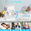 (Black) 3 In 1 Fan AIr Conditioner Household Small Air Cooler LED Night Light Portable Humidifier Air Adjustment Fan Office Home Fan New