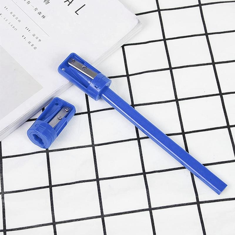 Carpenter Pencil Sharpener- 4 Pack Manual Pencil Sharpener for Flat Carpenter Pencils , Portable Pencil Sharpening Tool