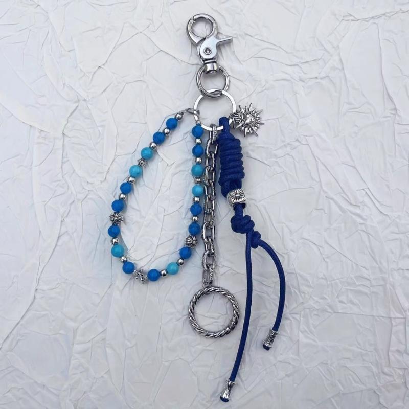 Punk-Stil Kurze Kette Schlüsselanhänger Taillen-Hängedekoration Einfacher Schlüsselanhänger Hängendes Ornament Handtaschen-Anhänger