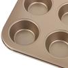 4/6/12 Cups Cupcake Pan Muffin Tray Cupcake Mold Muffin Pan Carbon Steel Baking Pan Non Stick Bakeware Microwave Cake Mould