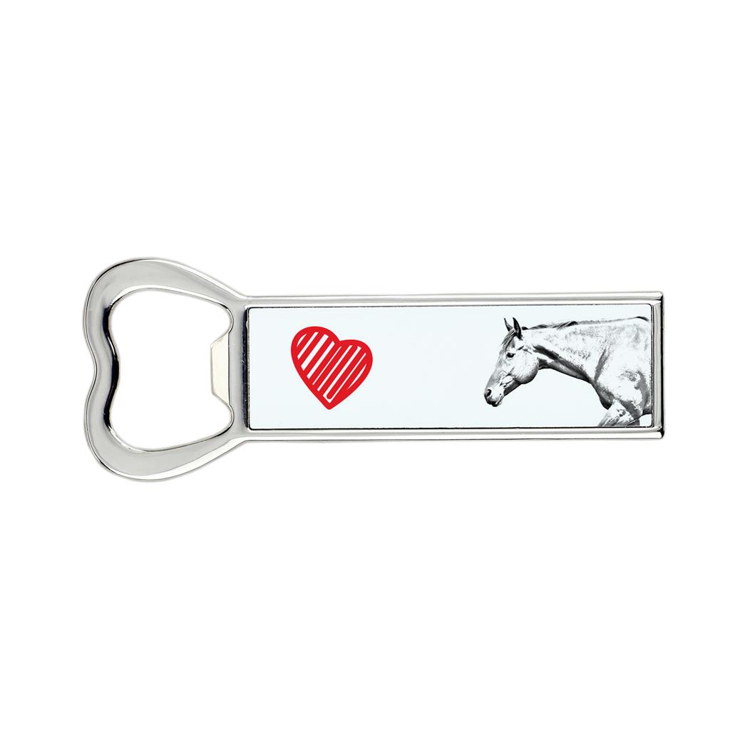 American Quarter Horse – Bottle opener with a horse, personalized fridge magnet bottle opener | Art-Dog